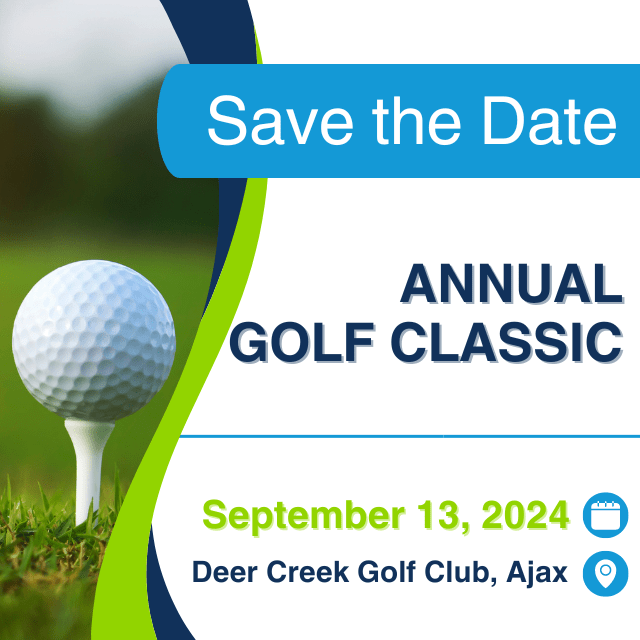 Save the date notice for Durham Community Health Centre annual golf classic