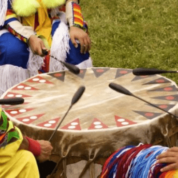 A photo of an Indigenous Big Drum