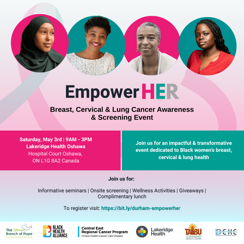 Empower Her. breast, cervical, and lung cancer screening and awareness event.