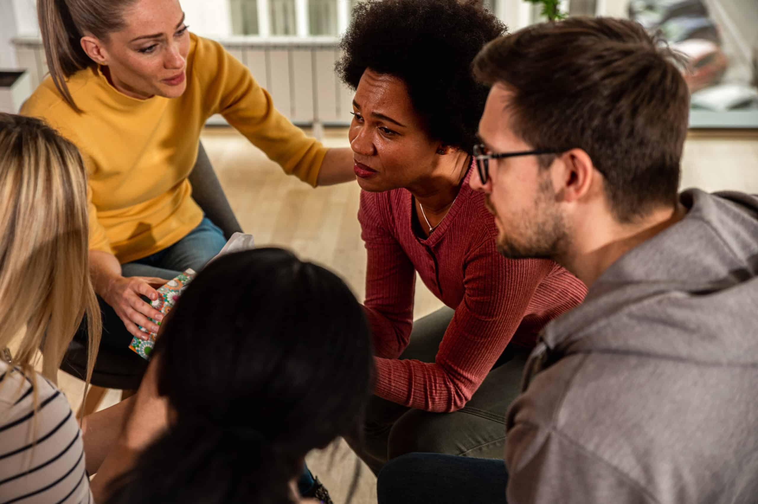 A group of people participating in a counselling course similar to Living Life to the Full Oshawa