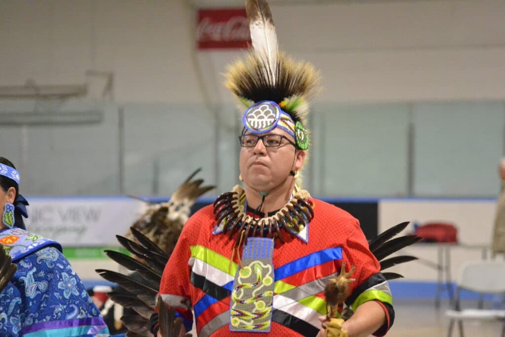 A Portrait of Traditional Healer James Carpenter at DCHC's most recent Big Drum Social