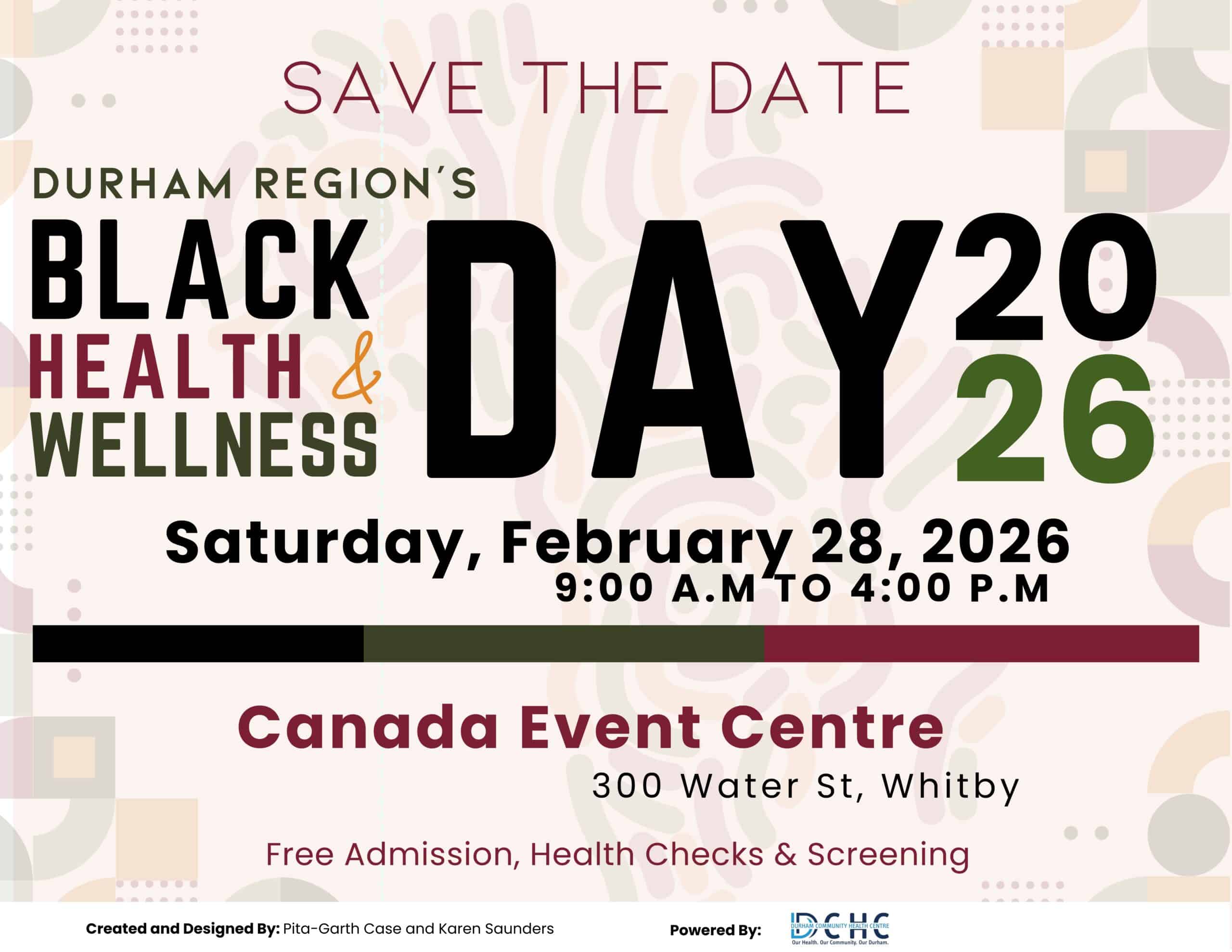 Save the Date: Durham Region's 2nd annual Black Health and Wellness Day