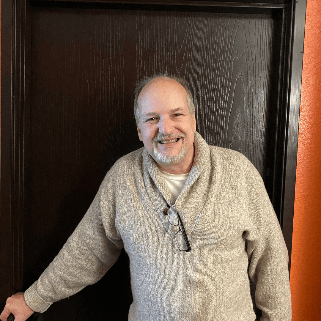 HART Hub Client Kevin outside his room