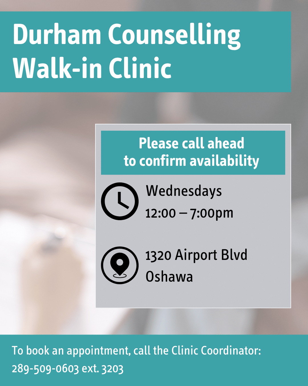 Durham Counselling Walk in Clinic