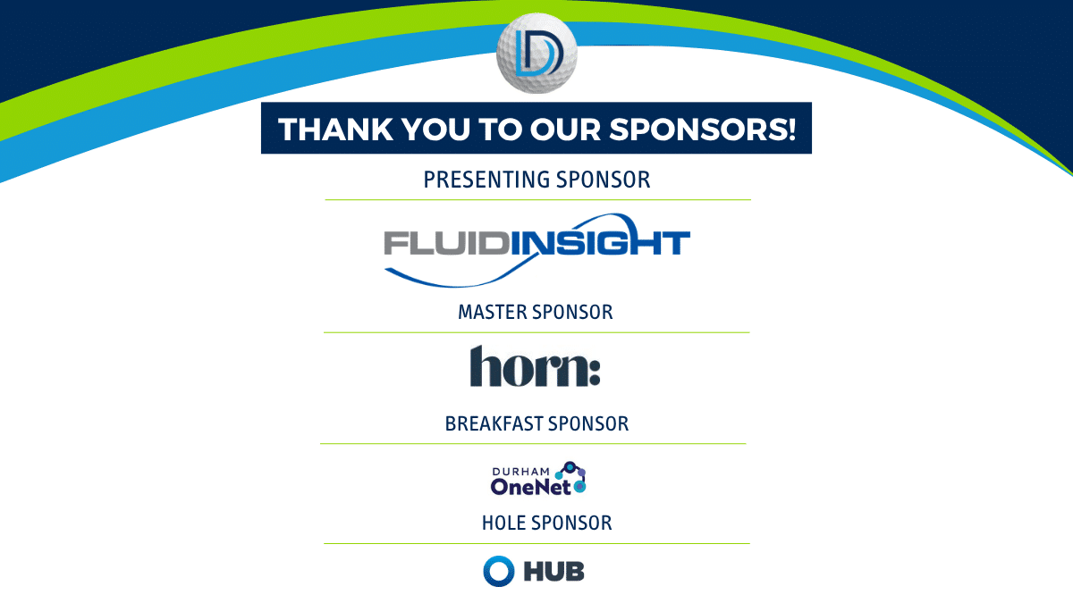 Thank you our Sponsors! Presenting Sponsor: Fluid Insight Master Sponsor: HORN IT Breakfast Sponsor: Durham ONENet Hole Sponsor: Hub International